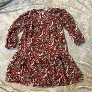 NWT loft layered mini dress